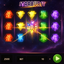 Peaches Casino - Starburst Slot Game