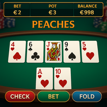 Peaches Casino - Poker Table Game